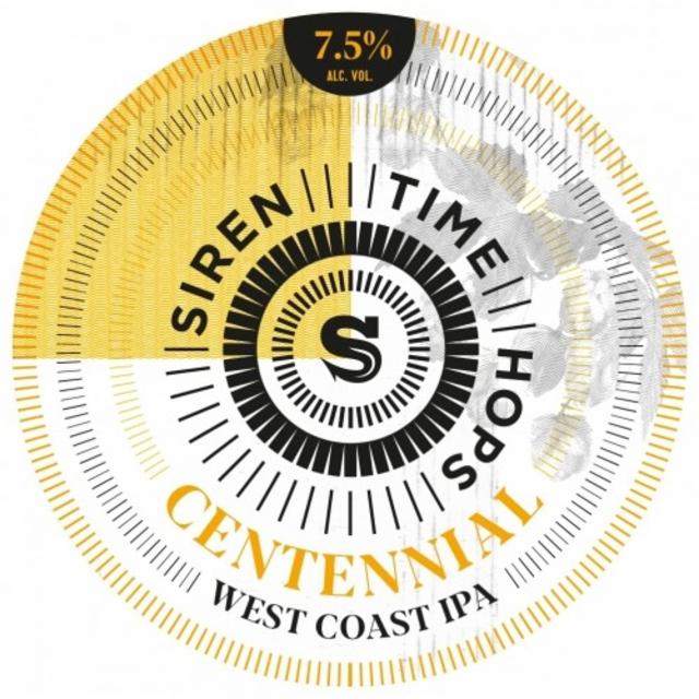 Time Hops Centennial 7.5%, Siren Craft Brew, England