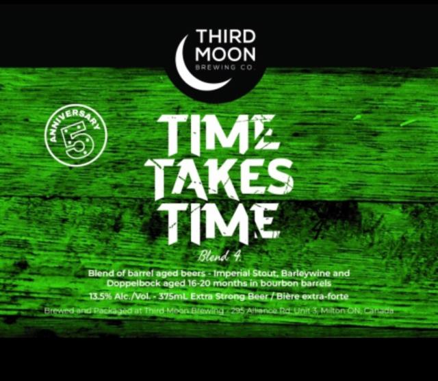 Time Takes Time - Blend 4 13.5%, Third Moon Brewing Company, Canada