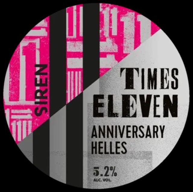 Times Eleven 5.2%, Siren Craft Brew, England