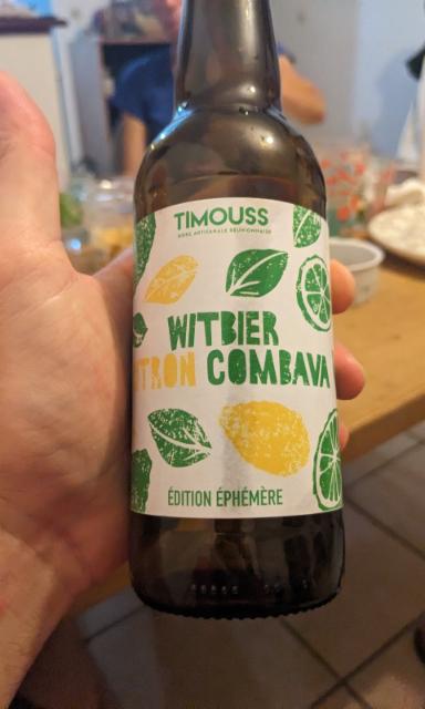 Timouss Witbier Citron Combava 4.7%, Timouss - Brasserie De L'Ouest Réunion, France