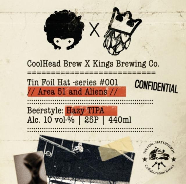 Tin Foil Hat Series #01: Area 51 & Aliens 10.0%, CoolHead Brew, Finland