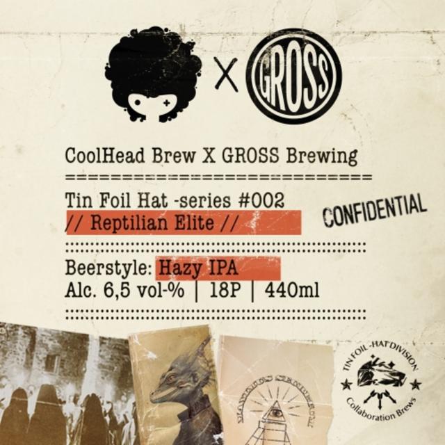 Tin Foil Hat Series #02: Reptilian Elite 6.5%, CoolHead Brew, Finland