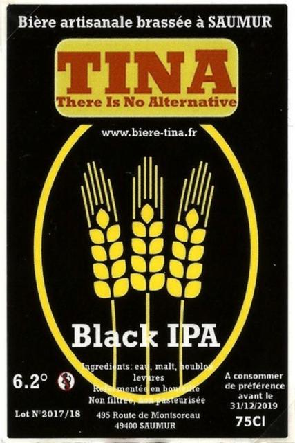 Tina Black IPA 6.2%, Brasserie Artisanale Tina [Closed], France