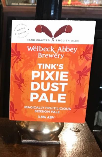 Tink's Pixie Dust Pale 3.8%, Welbeck Abbey Brewery, England