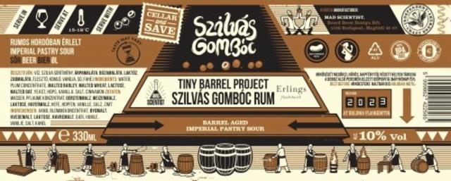 Tiny Barrel Project Szilvás Gombóc Rum 10.0%, Mad Scientist, Hungary