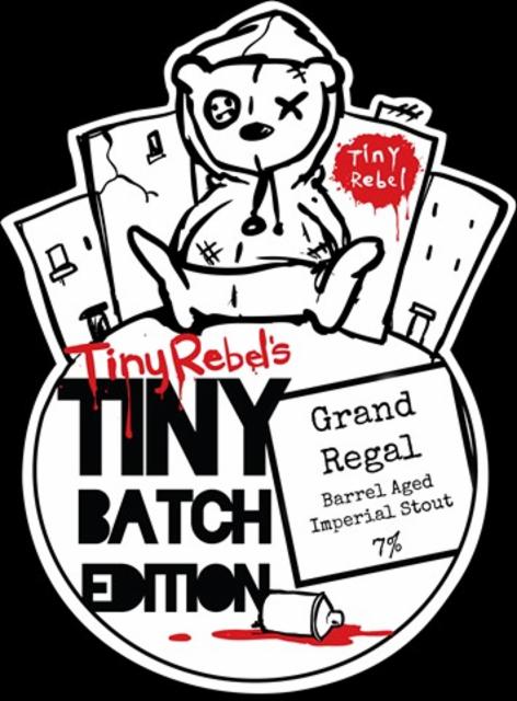 Tiny Batch Grand Regal Stout (Morgan's Spiced) 7.0%, Tiny Rebel Brewing, Wales