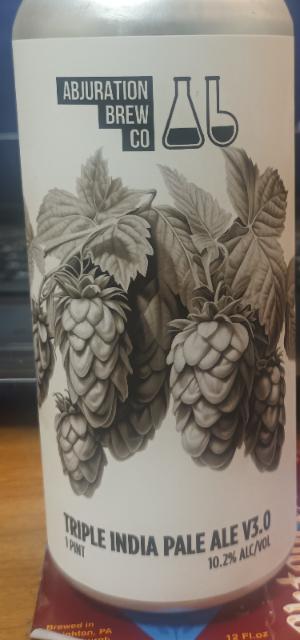 tipa v3.0 10.2%, Abjuration Brewery, United States