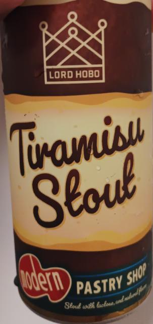 Tiramisu stout 6.0%, Lord Hobo Brewing Company, United States