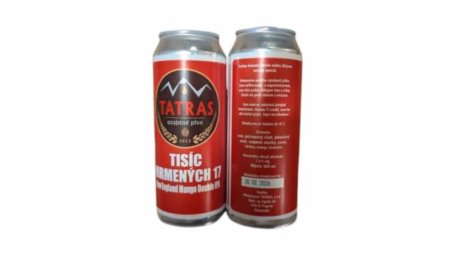 Tisic Hrmenych 17 7.2%, Minipivovar Tatras, Slovakia