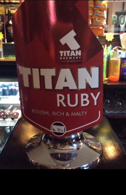 Titan Ruby 4.3%, Titan Brewery, England