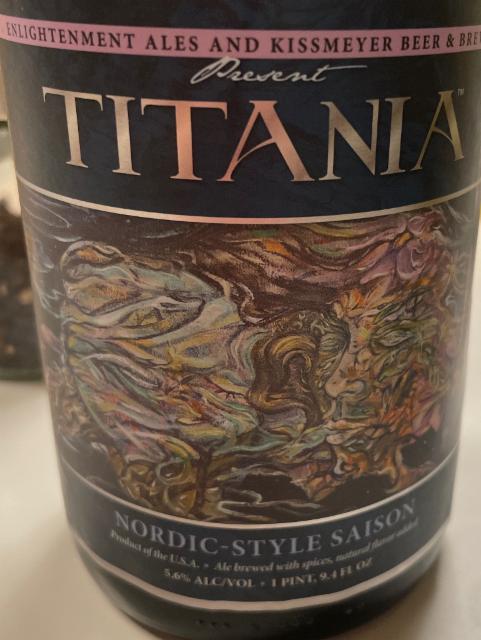 Titania 5.6%, Enlightenment Ales, United States