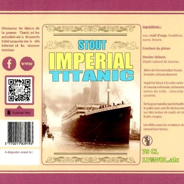 Titanic Imperial Stout 11.0%, Brasserie White Star, France