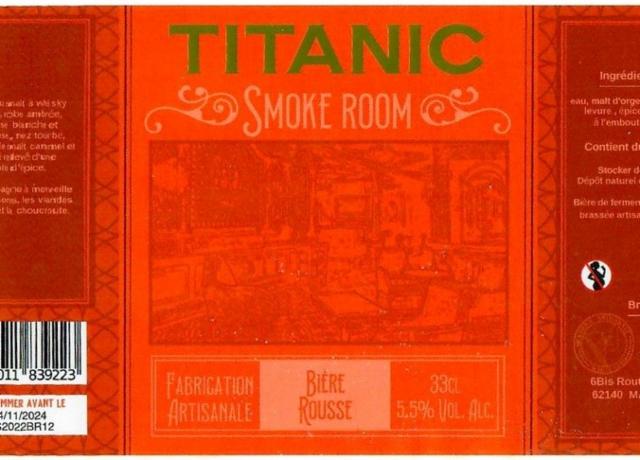 Titanic Smoke Room 5.5%, Brasserie White Star, France
