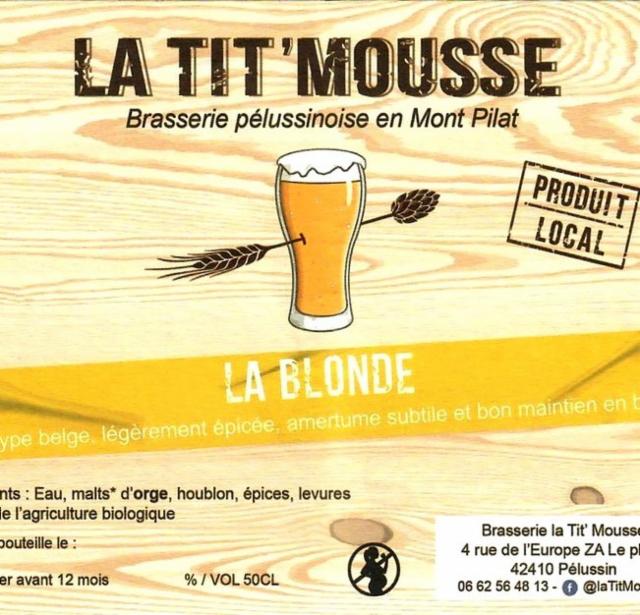 Tit'Mousse Blonde 5.5%, La Tit'Mousse, France