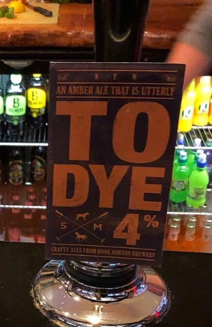 To Dye 4 4.0%, Hook Norton Brewery, England
