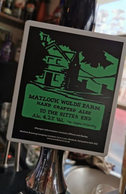 To The Bitter End 4.2%, Matlock Wolds Farm Brewery, England