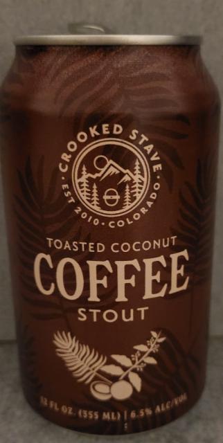 Toasted Coconut Coffee Stout 6.5%, Crooked Stave Artisan Beer Project, United States