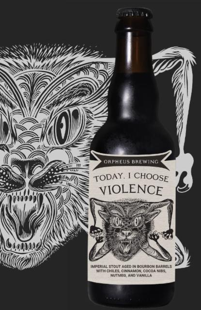 today i choose violence 13.0%, Orpheus Brewing, United States