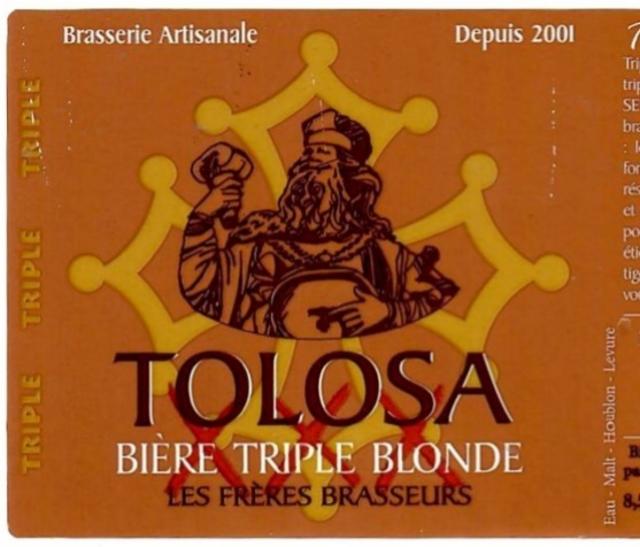 Tolosa Triple 8.5%, Les Frères Brasseurs (Tolosa), France