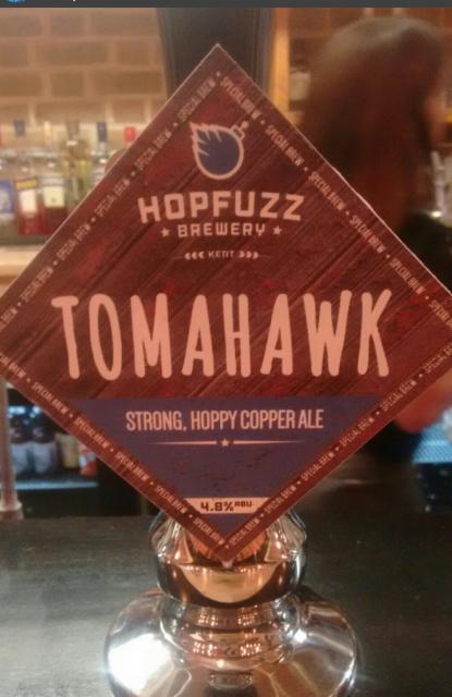 Tomahawk 4.8%, Hop Fuzz Brewery, England