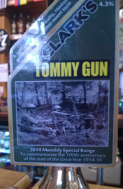 Tommy Gun 4.3%, Westgate Brewery, England