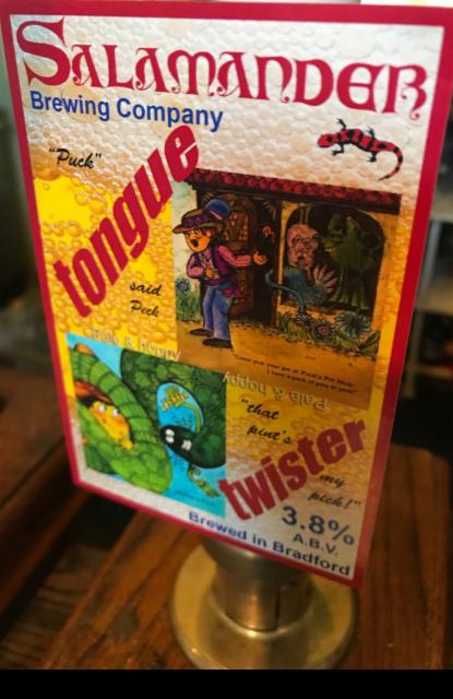 Tongue Twister 3.8%, Salamander Brewing Company, England