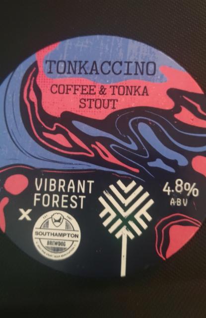 tonkaccino stout 4.8%, Vibrant Forest Brewery, England