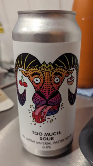 Too Much Sour 8.0%, Pastore Brewing And Blending Ltd, England