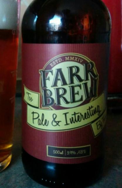 Too Pale & Interesting By Farr 3.9%, Farr Brew, England