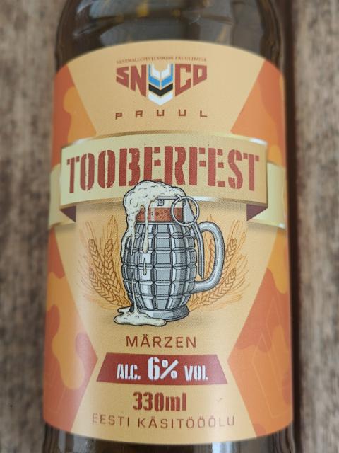 Tooberfest 6.0%, SNCO Pruul, Estonia