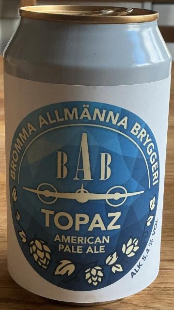 Topaz Pale ale, Bromma Allmänna Bryggeri