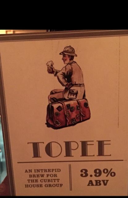 Topee 3.9%, Florence Brew Pub, England