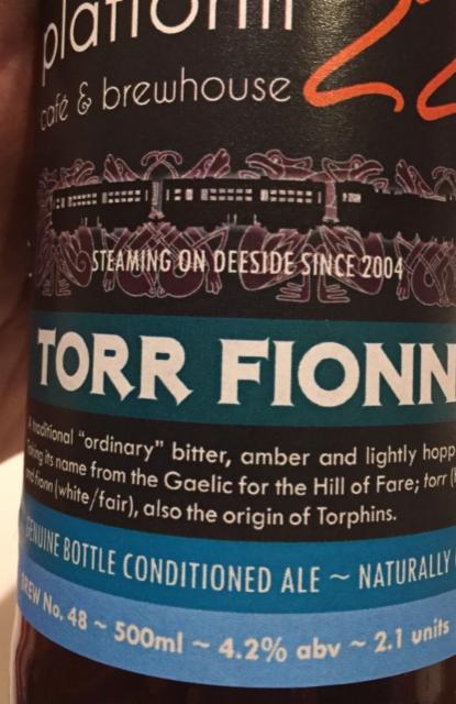 Torr Fionn 4.2%, Platform 22 Cafe & Brewhouse, Scotland