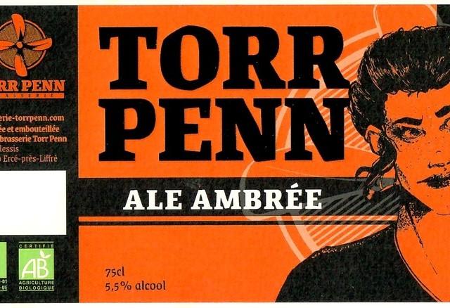 Torr Penn Ale Ambrée 5.5%, Brasserie Torr Penn, France