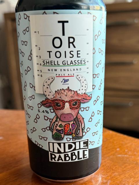 Tortoise Shell Glasses 5.4%, Indie Rabble Brewing Company, England
