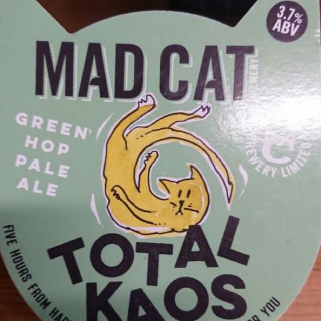 Total Kaos Green Hop 3.7%, Mad Cat Brewery, England