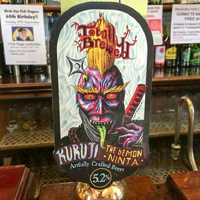 Kuruji - The Demon Ninja 5.2%, Totally Brewed Limited, England