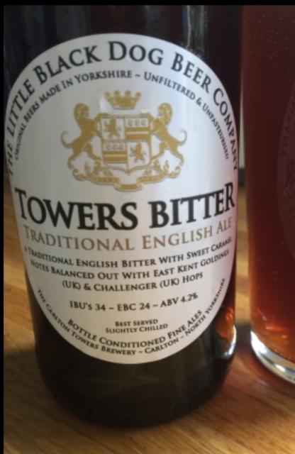 Towers Bitter 4.2%, Little Black Dog Beer Company Limited, England
