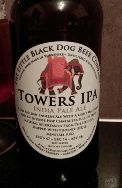 Towers IPA 6.0%, Little Black Dog Beer Company Limited, England