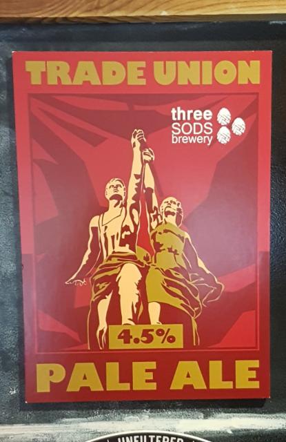 Trade Union Pale Ale 4.5%, Three Sods Brewery, England