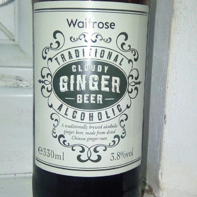 Traditional Cloudy Alcoholic Ginger Beer 3.8%, Waitrose, England