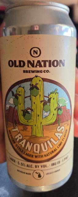 tranquilas 5.5%, Old Nation Brewing, United States