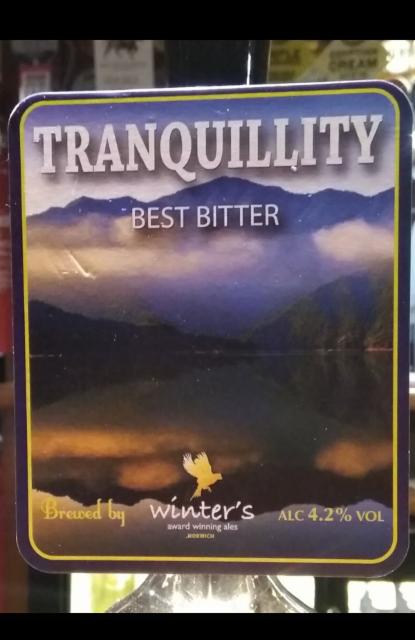 Tranquility 4.2%, Mr Winter's (Winter's Brewing Co.), England