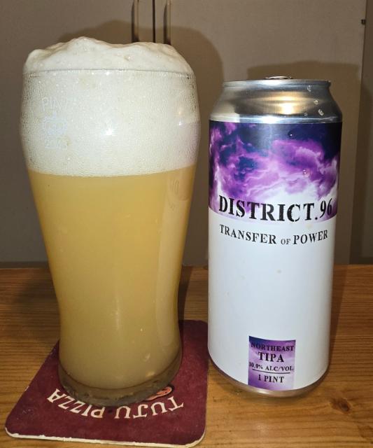 Transfer of Power, District 96 Beer Factory