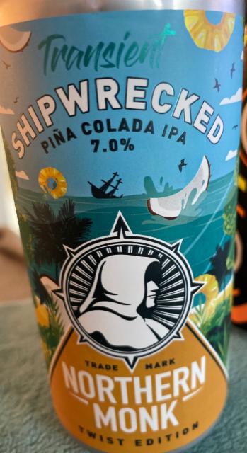 Transient Shipwrecked Pina Colada IPA 7.0%, Northern Monk Brew Co., England