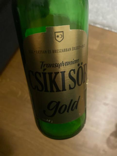 Transylvanian Csiki sör gold 6.0%, Lasan, United Kingdom