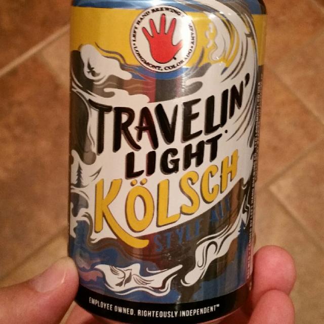 Travelin' Light Kölsch 4.8%, Left Hand Brewing, United States