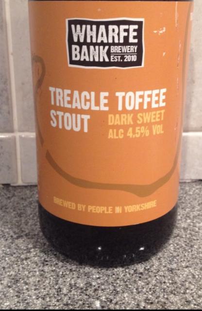 Treacle Toffee Stout 4.5%, WharfeBank Brewery, England