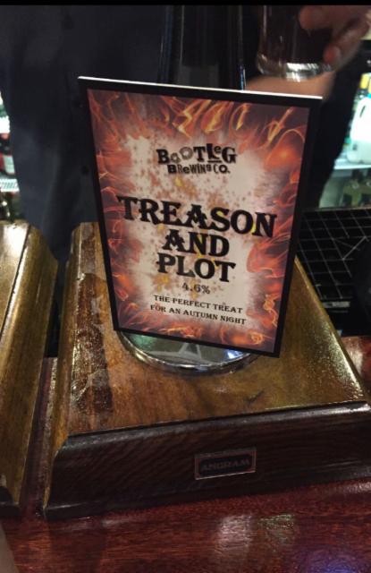 Treason And Plot 4.6%, Bootleg Brewing, England