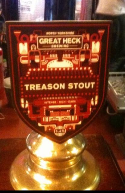Treason Stout 5.4%, Great Heck Brewery, England